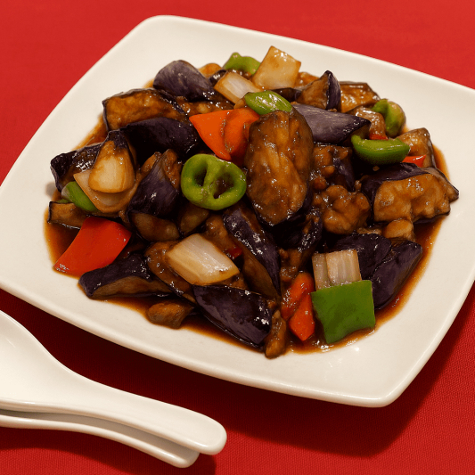 Stir-Fried Eggplant Green Pepper and Potato 地三鲜