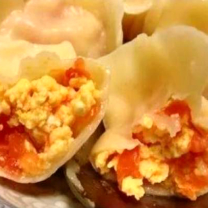 Tomato & Eggs Dumpling 西红柿鸡蛋