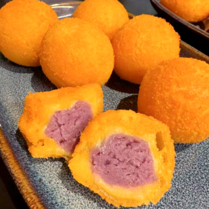 Crispy Taro & Sweet Potato Bites 香芋地瓜爆爆丸