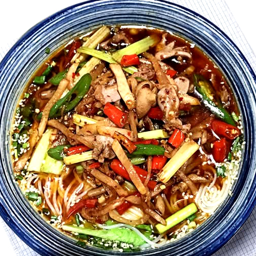 Pickled Pepper Chicken Noodles 泡椒鸡杂面