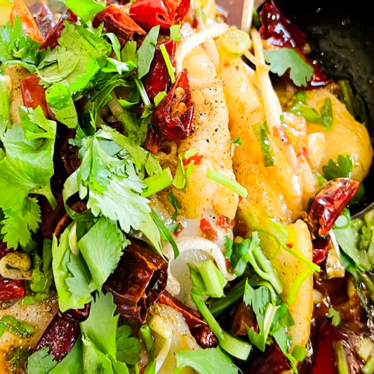 Poached Spicy Slices Fish 水煮鱼