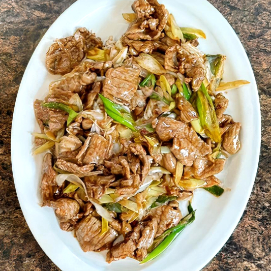 Green Onion with Lamb Stir-Fried 葱爆羊肉