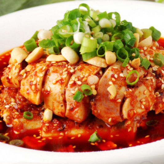 Roasted Pepper Sauce Chicken 红油烧椒口水鸡