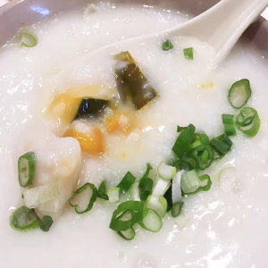 Pumpkin & Rock Cod Congee / 南瓜班球粥