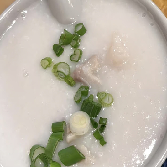 Pork Stomach & Rock Cod Congee / 猪肚班球粥