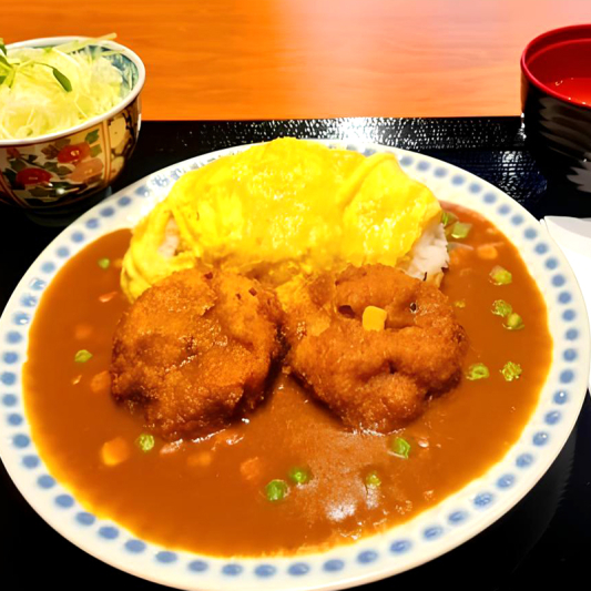 Chicken Hamburger Katsu Don