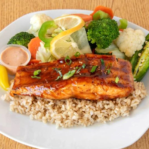 №3 Salmon Teriyaki Plate