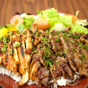 №4 Beef & Chicken Teriyaki Plate
