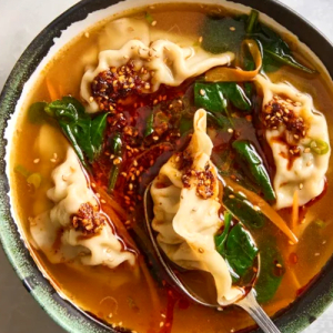 Braised Beef Sirloin Dumpling Soup 柱侯牛腩水饺面