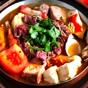 1. Beef Hot Soup / 沙茶牛肉鍋
