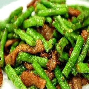 Fried French Beans and Beef 牛肉干煸四季豆