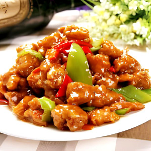 Crispy Pork with Green Pepper 溜肉段