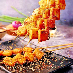 Grilled Tofu (4 pcs) 烤鱼豆腐