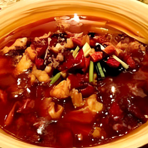 Boiled Froggy in Hot Chili Oil 麻辣牛蛙