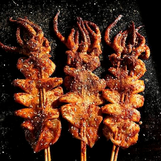 Thai Style Squid Skewers (4 pcs) 泰式烤鱿鱼