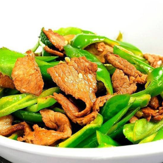Pork with Green Pepper青椒炒肉