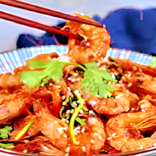 Spicy Ginger Shrimp 劲爆虾