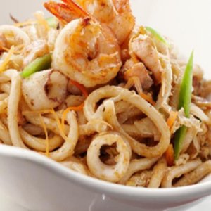Seafood Fried Udon
