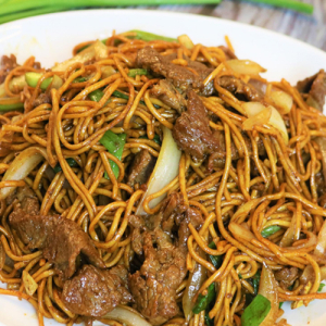 Beef Stir-Fried Lo Mein