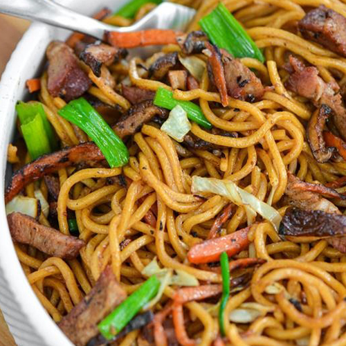Pork Stir-Fried Lo Mein