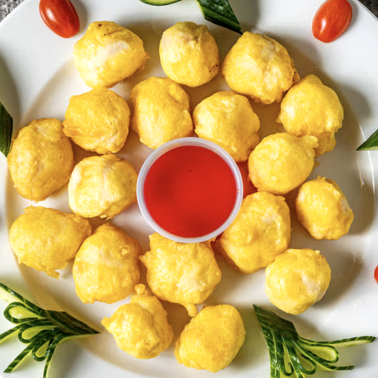 7. Chicken Ball with Sweet and Sour Sauce