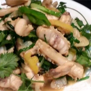 Stir-Fried Crispy Fish Fillet with Ginger & Scallion