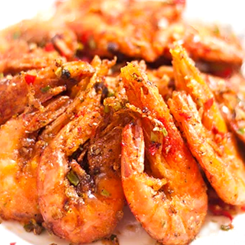 Stir-Fried Shrimp (Shell-On) with Salt & Pepper