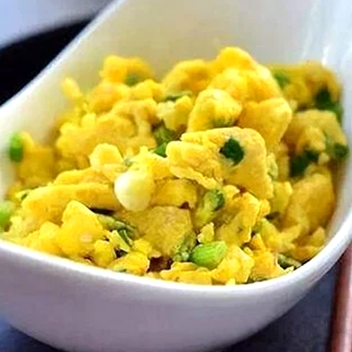 Pan-Fried Egg with Green Onion