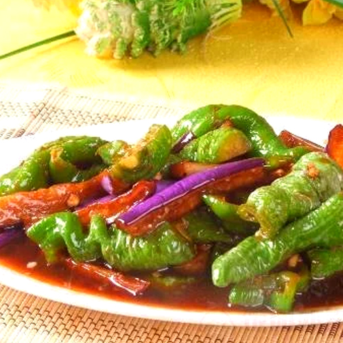Eggplant with Green Chili