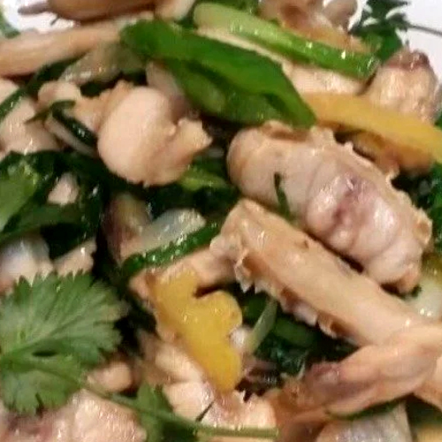 Crispy Fish Fillet Tossed with Ginger & Green Onion