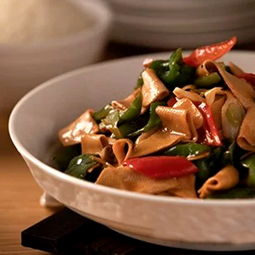 Tofu Skin with Green Chili
