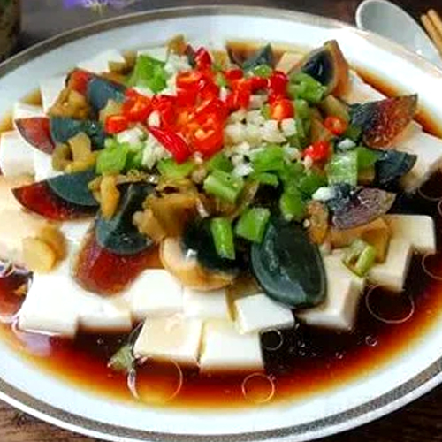 Tofu with Preserved Egg