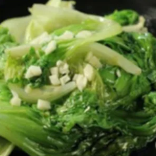 Stir-Fried Lettuce in Garlic Sauce
