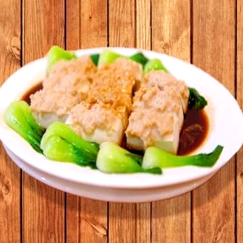 Steamed Tofu in Soy Sauce