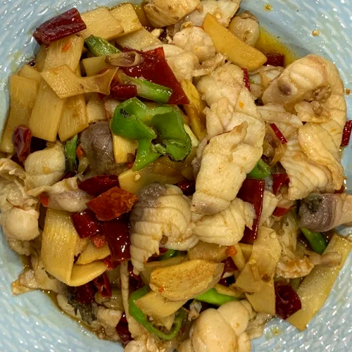 Stir-Fried Crispy Fish Fillet with Pickled Pepper