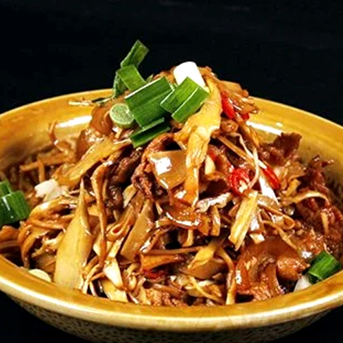 Stir-Fried Pork with Smoked Bamboo