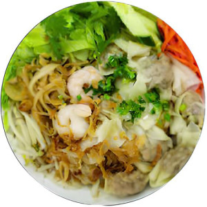 19. Vermicelles aux raviolis wonton / Hủ tiếu ho&agrave;nh th&aacute;nh