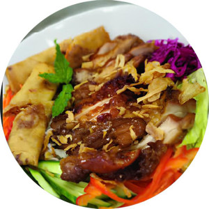 14. Vermicelles au porc grill&eacute; &agrave; la citronnelle / B&uacute;n thịt nướng sả