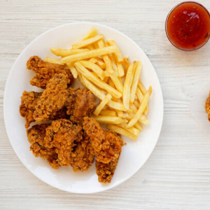 Fries + Chicken Wings 薯条+鸡翅