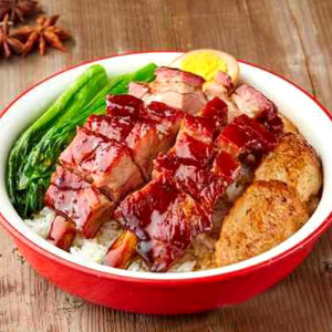 BBQ Rib and Pork on the Rice