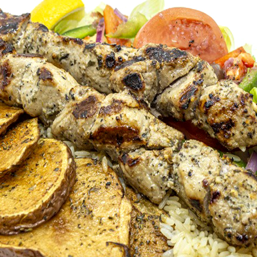 Pork Souvlaki (Double Skewer)
