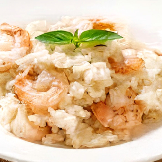 Risotto al lime e gamberi