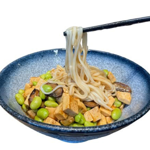 Tofu, Edamame & Mushroom Noodles