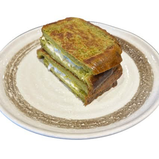 Matcha Toast with Coconut Butter