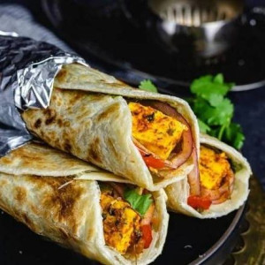 Paneer Tikka Wrap with Pop