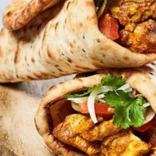 Chicken Tikka Wrap with Pop