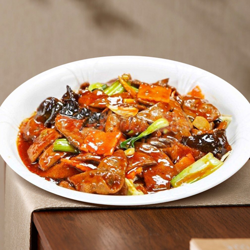 Saut&eacute;ed Pork Intestines, Liver & Stomach