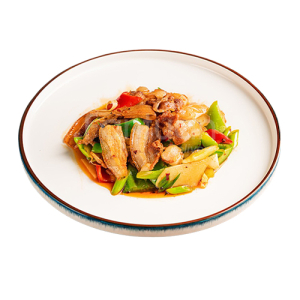 Stir-Fried Pork Belly with Pepper