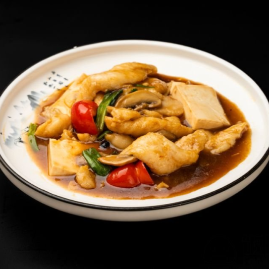 48. Stir-Fried Fish with Black Bean Sauce 豆豉鱼片