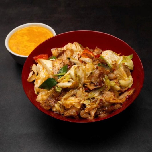 Twice Cooked Pork over Rice 回锅肉盖饭